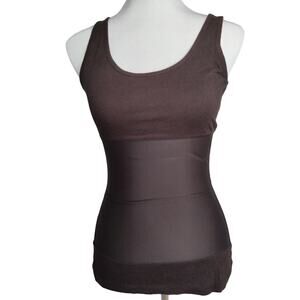 Teez-Her tummy control tank top panel black small